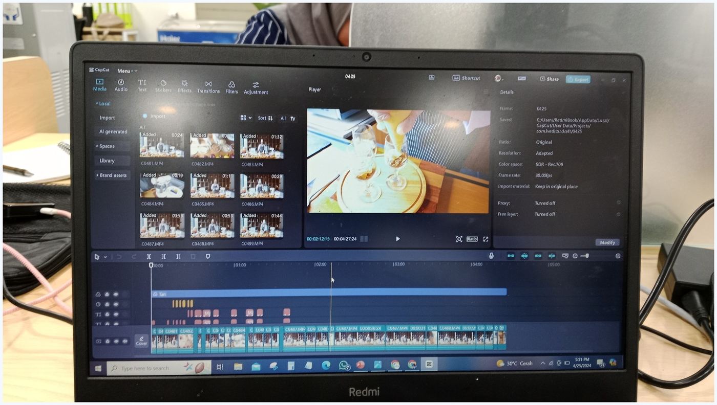 Editing process