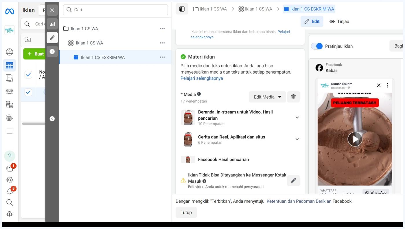 AICE Meta Ads editor